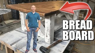 Chunky Farmhouse Coffee Table with Breadboard Ends [upl. by Ferris]