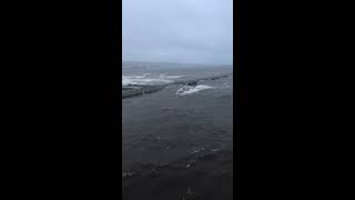 Lake Superior delivers huge waves [upl. by Saqaw]