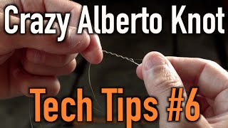 How to Tie Braided Line to Flurocarbon OR Monofilament Crazy Alberto Knot [upl. by Cost]