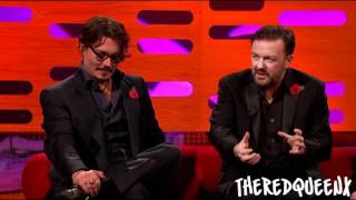 Johnny Depp amp Ricky Gervais on the Graham Norton show 23 [upl. by Airak]