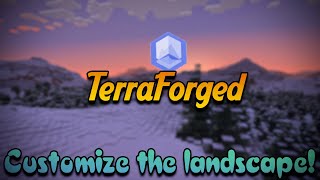 Customize your minecraft terrain  TerraForged Minecraft mod review [upl. by Alacim]