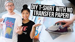 DIY Custom Print TShirts  NO Transfer Paper  COUPLE TRIES [upl. by Inavoj]