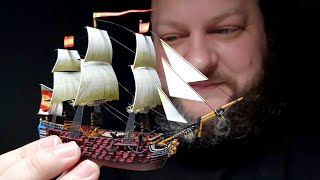 Building the Santisima Trinidad  a Black Seas miniature [upl. by Oibaf689]