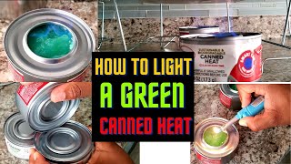 EASY way to light a Biodegradable Gel Chafing Fuel CANNED HEAT [upl. by Frame]