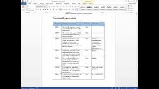 Documenting Functional Requirements [upl. by Llerehc]