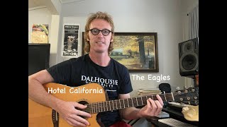 Hotel California Guitar Lesson  The Eagles  Intro Chords No Capo [upl. by Hasen]