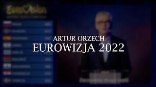 Eurowizja 2022  Artur Orzech  TRANSMISJA [upl. by Ydnerb]