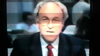 Crash of 1987 Live news reports of Stock Market Crash [upl. by Esilehc]