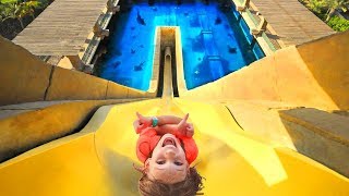 Amelia and Avelina water park fun and a crazy family adventure  Compilation Tuesday [upl. by Acinomahs82]