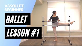 Absolute Beginner Ballet Class 1  Online Ballet Lesson [upl. by Labaw]