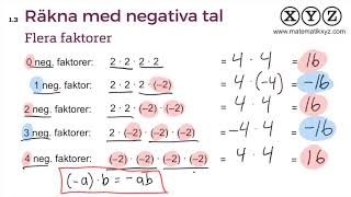 Z 13 Räkna med negativa tal [upl. by Alihet]