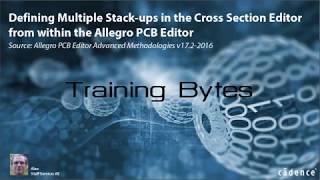 Defining Multiple Stack ups from the Cross Section Editor from within the Allegro PCB Editor [upl. by Shapiro]