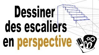 Comment dessiner des escaliers en perspective [upl. by Mauer]