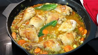 Pollo en salsa Receta fácil rápida y riquísima SIN HORNO [upl. by Carmelina224]