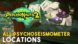 Psychonauts 2 All Psychoseismometer Locations Gisu Optional Mission Guide [upl. by Kiker447]