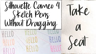 How to Fill in FontsText with the Silhouette Cameo 4 amp Silhouette Sketch Pens NO DRAG LINES [upl. by Jarin120]