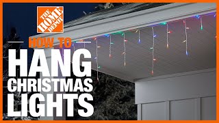 How to Hang Christmas Lights  The Home Depot [upl. by Giraud]