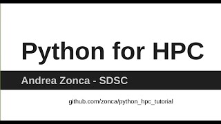 Python for HPC [upl. by Ocana]