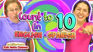 Count to 10 in English and Spanish  Jack Hartmann [upl. by Columbyne33]