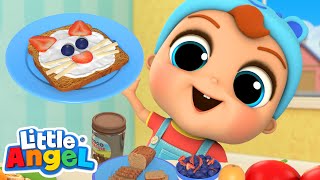 Yes Yes Breakfast Song  LittleAngel Kids Songs amp Nursery Rhymes [upl. by Ahselyt]