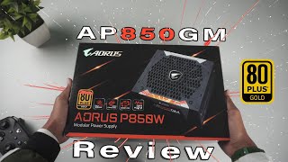 GIGABYTE Aorus P850W AP850GM Power Supply Unboxing amp Review  Best Budget Fully MODULAR PSU 2020 [upl. by Alial]