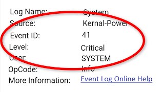 How To Fix Windows Kernel Power Event ID 41 Error  Windows 1087 [upl. by Anitsua]