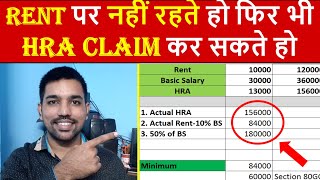 HRA Exemption Calculator EXCEL  House Rent Allowance Calculation to Save Income Tax [upl. by Osrick]