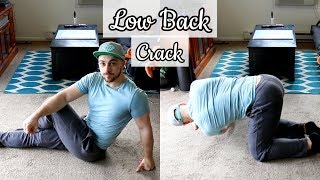 How to Crack Your LOW Back DIY Tutorial [upl. by Almira521]