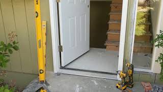 Jeld Wen Front Door Installation  Really crappy products and craftsmanship PART 1 [upl. by Jempty]