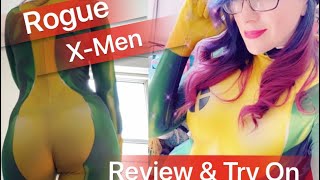 Rogue XMen Cosplay  Review amp Try On with HerosTime [upl. by Onihc882]