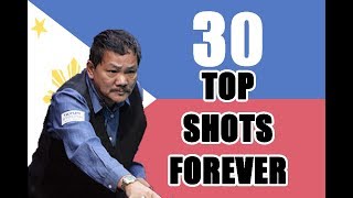 30 TOP SHOTS FOREVER With Magician Efren Bata Reyes [upl. by Horatio373]