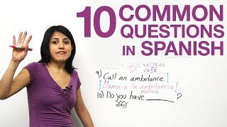 10 common questions in Spanish [upl. by Maleki]