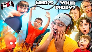 WHOS YOUR DADDY Save the Little Dumb Things FGTeeV 6 Player Challenge [upl. by Trixie]