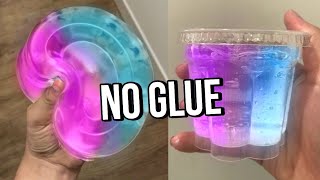 Testing VIRAL NO GLUE SLIMES How to make DIY NO GLUE slimes WATER SLIME amp 1 ingredient slime [upl. by Karisa604]