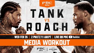 Tank vs Roach MEDIA WORKOUT  TankRoach [upl. by Malony]