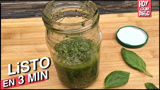 PESTO  Como hacer PESTO de ALBAHACA [upl. by Kcirevam]