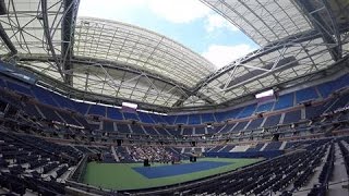 Arthur Ashe Stadium Unveils Retractable Roof [upl. by Waddell]