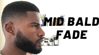 MID BALD FADE HAIRCUT TUTORIAL LEARN THIS FADE IN 5 MINUTES [upl. by Anyahs]