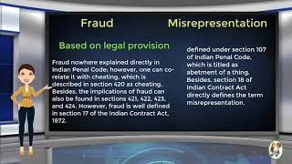 What is Difference Between Fraud amp Misrepresentation [upl. by Edin]