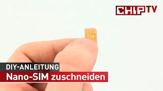 Nano SIM zuschneiden  Tutorial deutsch  CHIP [upl. by Nezam]