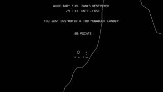 Arcade Game Lunar Lander 1979 Atari [upl. by Nyl]