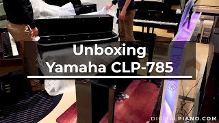 Unboxing and assembly of Yamaha CLP785  Digitalpianocom [upl. by Drofdarb834]