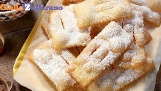 Chiacchiere di Carnevale Frappe bugie crostoli  Ricetta in 1 minuto [upl. by Anais117]