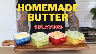 Easy Homemade Butter From Scratch In A Kitchen Aid Mixer [upl. by Yannodrahc]