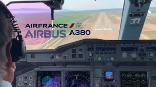 Air France Airbus A380 Last Flight  Cockpit View Final Landing  Storage at Teruel Airport Spain [upl. by Iover]