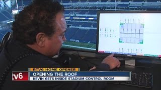 How does Lucas Oil Stadium roof open [upl. by Newhall236]