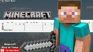 Minecraft  Mice On Venus C418 Guitar Tutorial [upl. by Damara707]