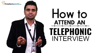 HOW TO ATTEND A TELEPHONIC INTERVIEW FOR FRESHERS  INTERVIEW TIPS [upl. by Brothers]