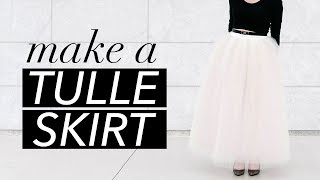 How to Make a Tulle Skirt  WITHWENDY [upl. by Martinson]