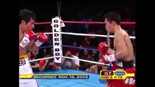 Manny pacquiao vs Marco Antonio Barrera round 3 [upl. by Bette-Ann]